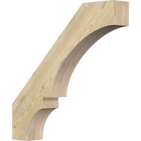 Ekena Millwork 4"W x 24"D x 24"H Balboa Rough Sawn Knee Brace, Douglas Fir BRC04X24X24BOA00RDF
